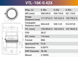 16k3.5μ 116mm Focal Length V-mount high resolution Line Scan Lenses - Vision Datum