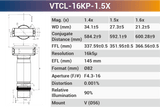 16k5μ V-mount Line Scan Lenses - Vision Datum