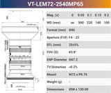 65MP Large Format Industrial Lens – 3.2μ High Resolution, 8K Line Scan Compatible - Vision Datum