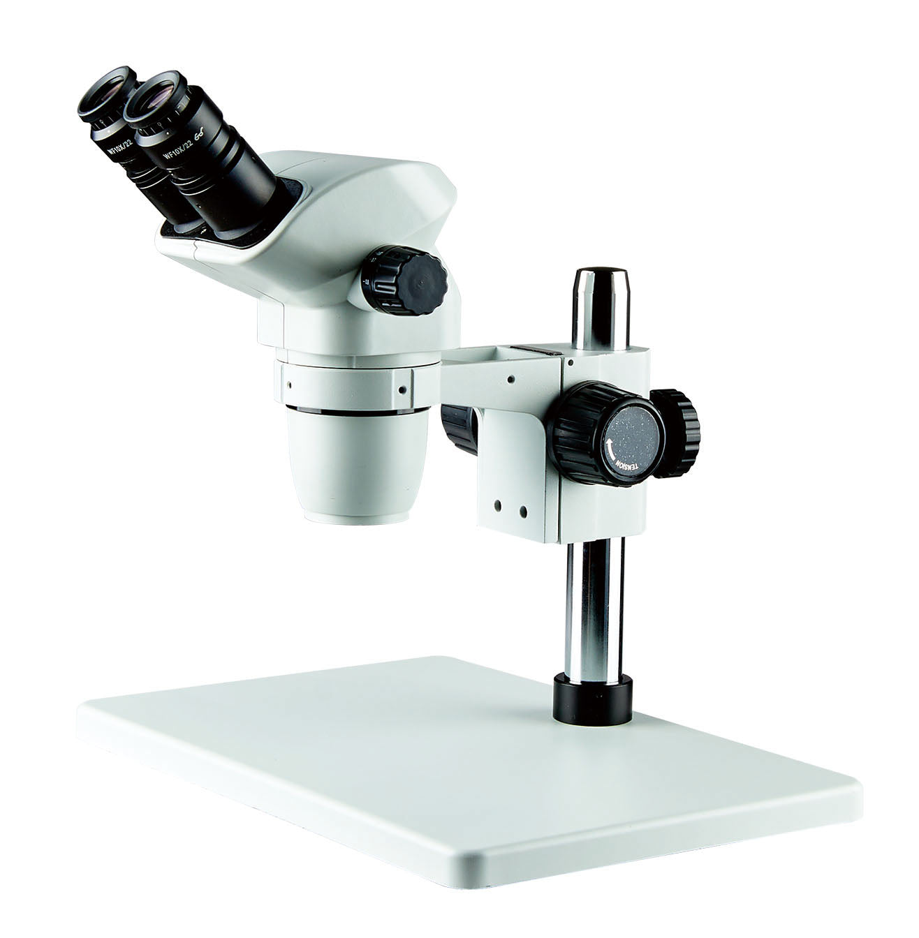 Optical Zoom 7x - 45x  Industrial Binocular Stereo Microscope with LED Light Electronic Lab testing