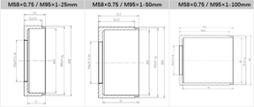V-Mount to C-Mount Adapter Ring for Industrial Lenses - Vision Datum