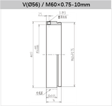 Lens Holder for V-Mount Lens and Threaded Adapter - Vision Datum