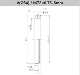Lens Holder for V-Mount Lens and Threaded Adapter - Vision Datum