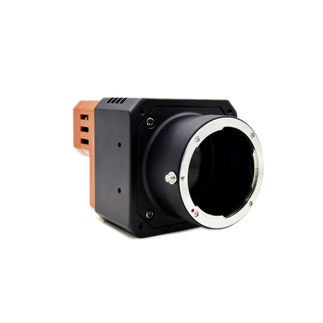 CoaXPress industrial camera with Sony IMX411 sensor enabling high-bandwidth transmission of 150MP image data for machine vision systems