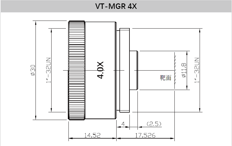 Industrial Lens Magnifier 1.5x 2x 2.5x 4x - Vision Datum