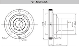 Industrial Lens Magnifier 1.5x 2x 2.5x 4x - Vision Datum