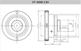 Industrial Lens Magnifier 1.5x 2x 2.5x 4x - Vision Datum