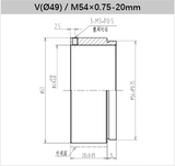 Lens Holder for V-Mount Lens and Threaded Adapter - Vision Datum