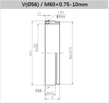 Lens Holder for V-Mount Lens and Threaded Adapter - Vision Datum