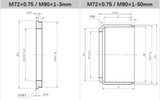 V-Mount to C-Mount Adapter Ring for Industrial Lenses - Vision Datum