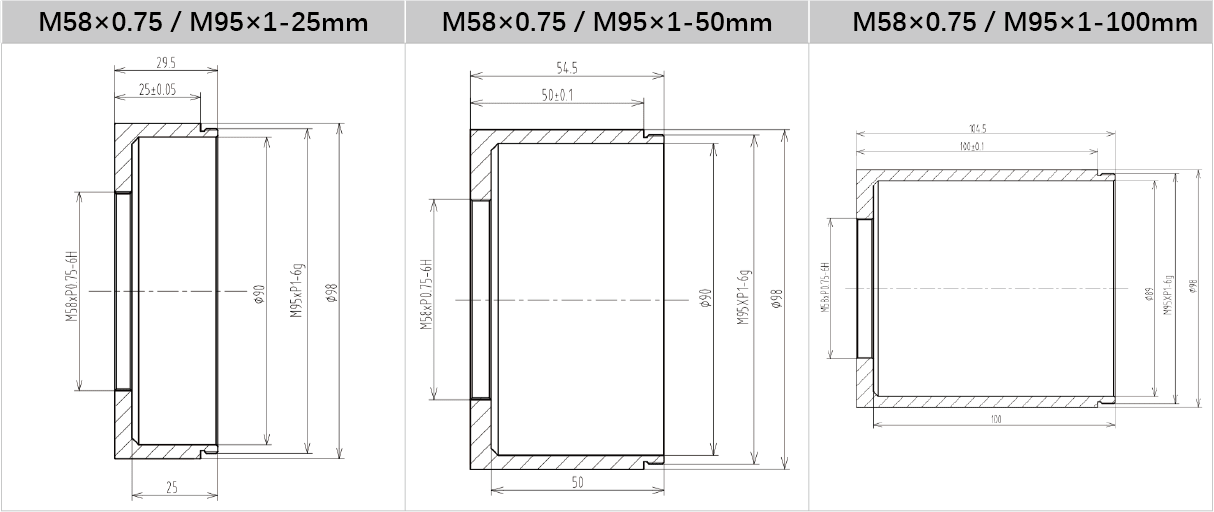 V-Mount to C-Mount Adapter Ring for Industrial Lenses - Vision Datum