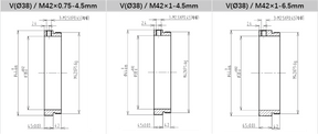 V-Mount to C-Mount Adapter Ring for Industrial Lenses - Vision Datum