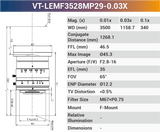 VT-LEMF-MP29 29MP F-Mount High Resolution Lens - Vision Datum